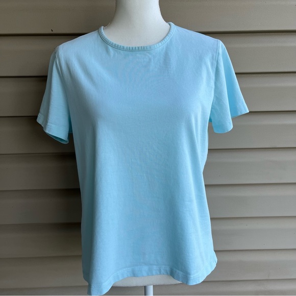 •Orvis• Mint Green Cotton Short Sleeve Tee - Size Medium - Picture 1 of 8